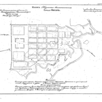 Plan of the town of Insar, Penza Province