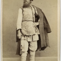 photograph of a Russian peasant, 1860s