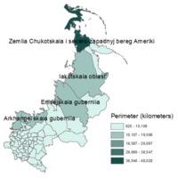Perimeter Length of Russian Provinces