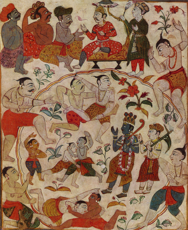 Krishna and Balarama in wresting ring high res jpeg.jpg