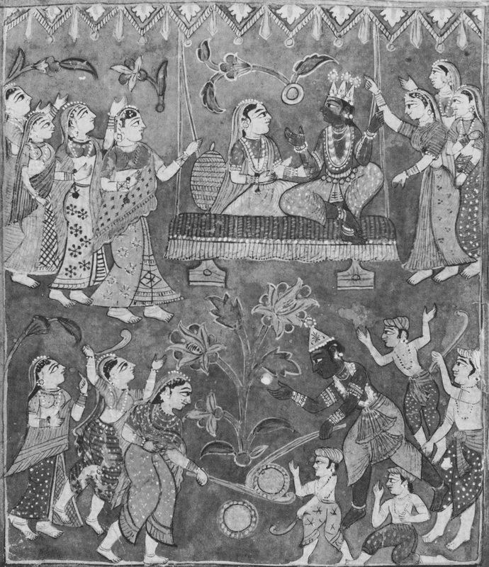 Krishna and Radha on a swing.jpg Krishna and Radha on a swing.jpg