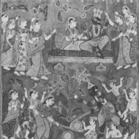 Krishna and Radha on a swing.jpg