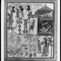 Young Krishna and his friends steal butter.jpg