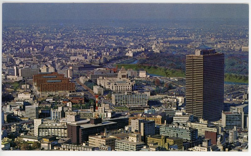 Aerial view of Kasumigaseki and The Diet