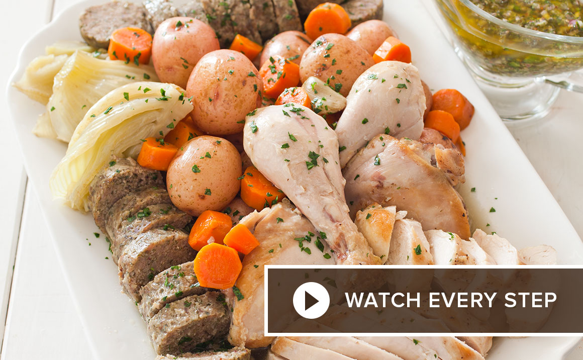 French-Style Chicken and Stuffing in a Pot