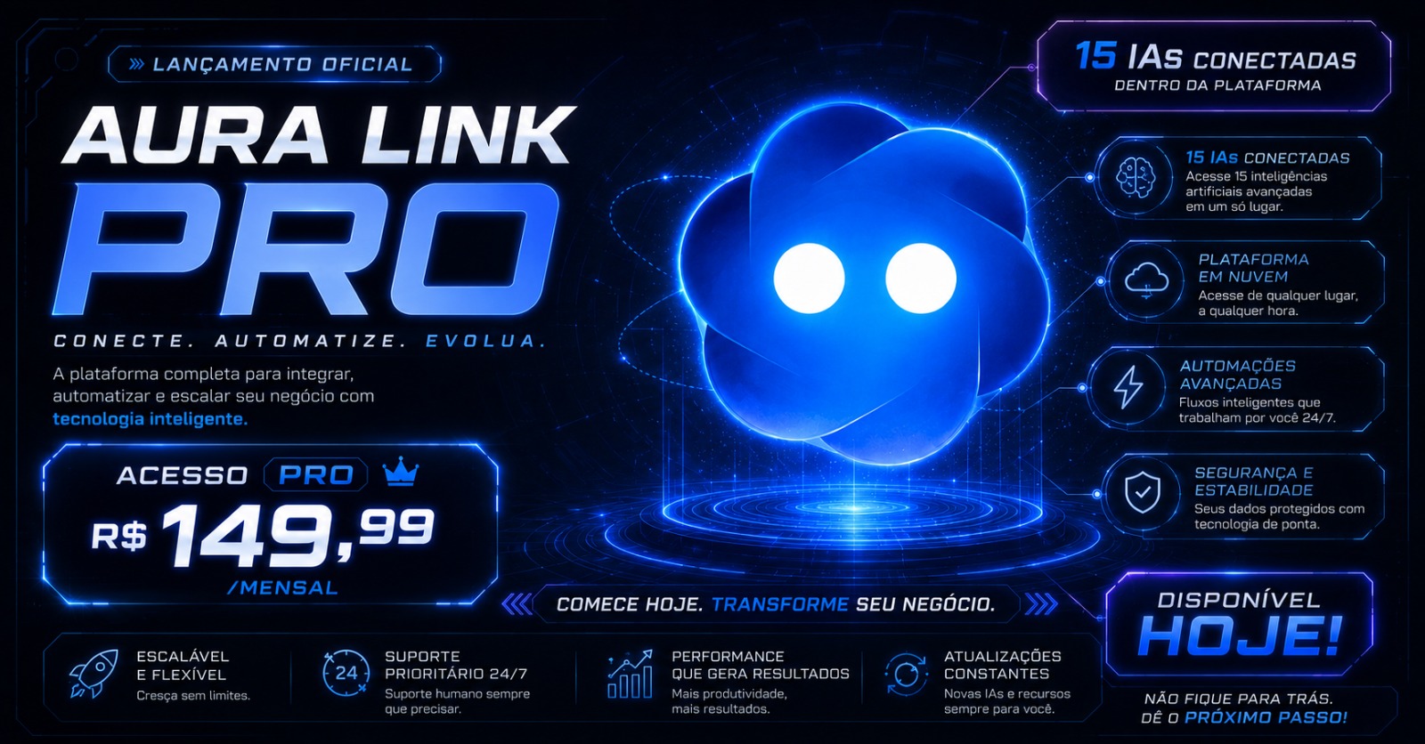 AURA LINK - PLANO IA MENSAL