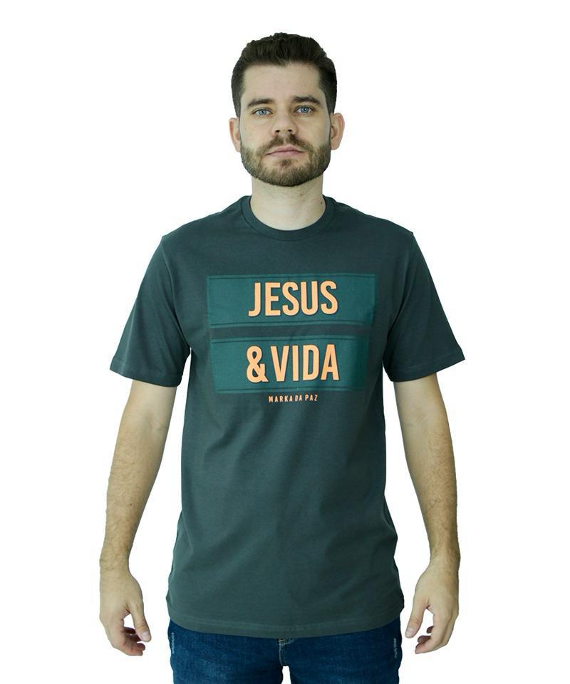 P  CAMISETA ADULTO JESUS E VIDA