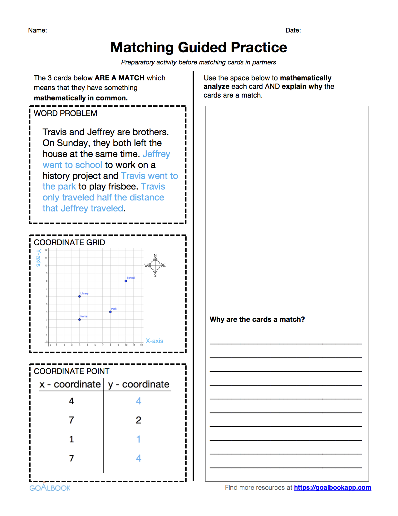 worksheet First Quadrant Grid 5 g 2 word problems involving the first quadrant math geometry exploring multiple representations coordinate grids