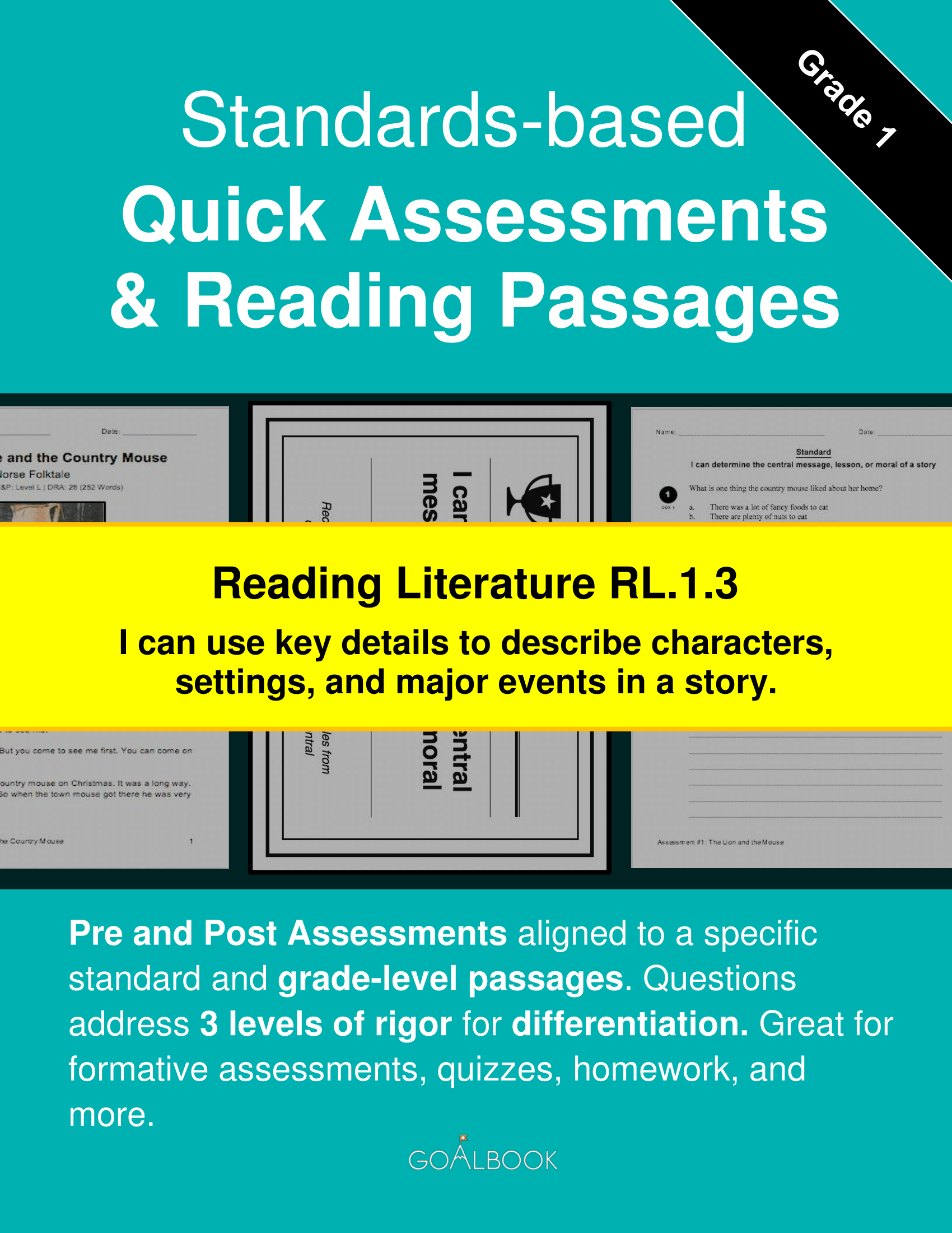 RL.1.3 Describe Story Elements | Reading: Literature | 1st Grade ...