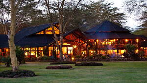 wood lodge in africa