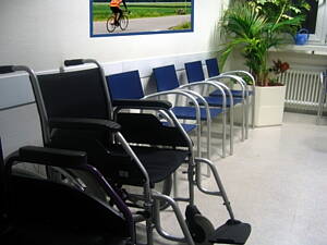 sala de espera de un centro de salud