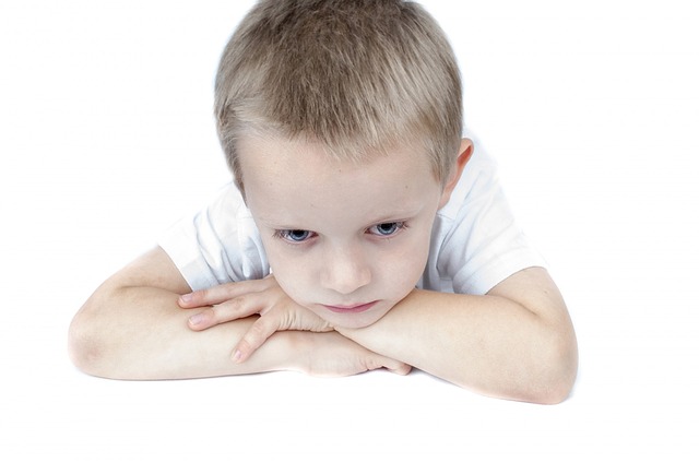 child being sad