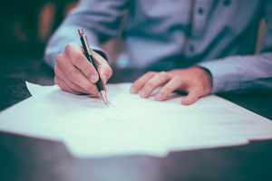 firma de contrato ante notario