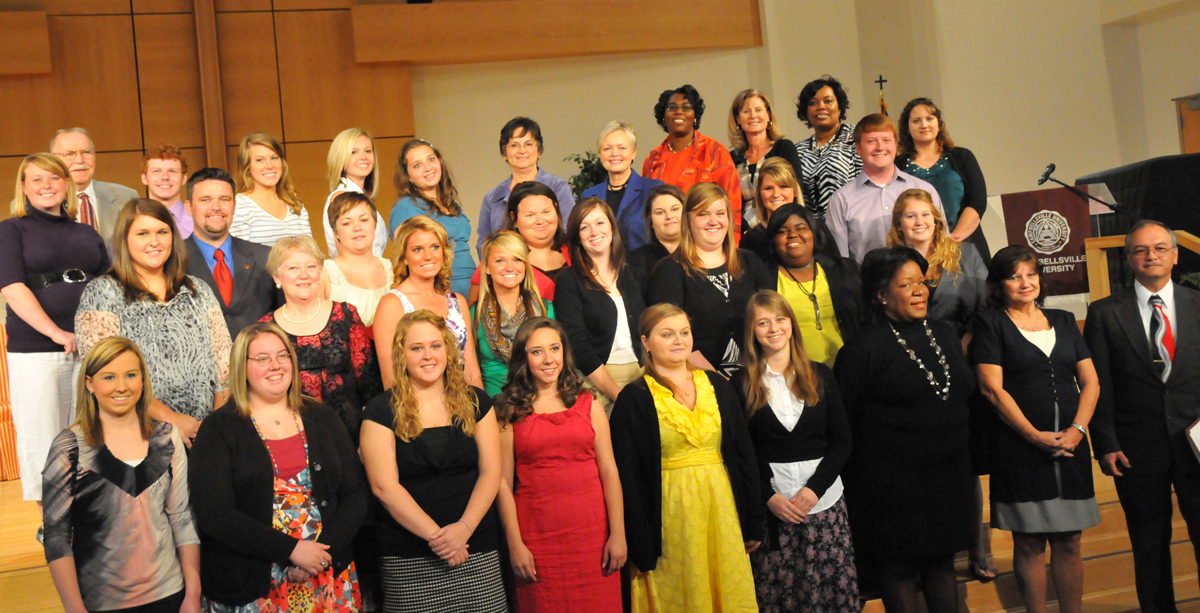 Campbellsville University initiates students, faculty into Kappa Delta