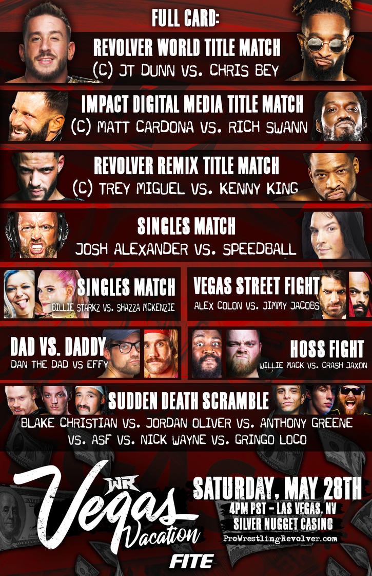 Wrestling REVOLVER Vegas Vacation Buy Tickets in North Las Vegas
