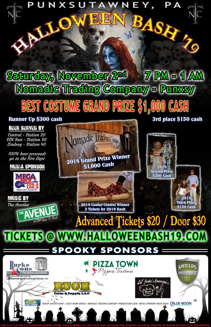 Halloween Bash 2019 | Buy Tickets in Punxsutawney | Ticketbud