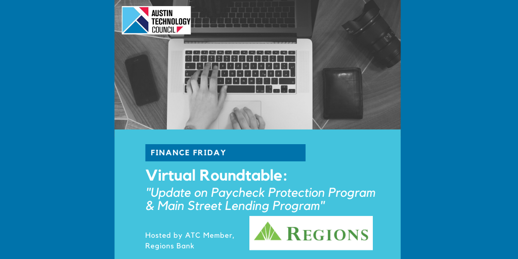 VR: "Update on Paycheck Protection Program & MSLP" hosted by Regions Bank Banner