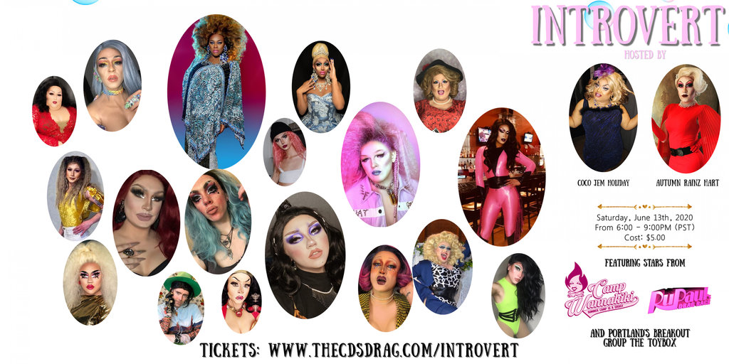 Introvert: An online drag show built just for you Banner