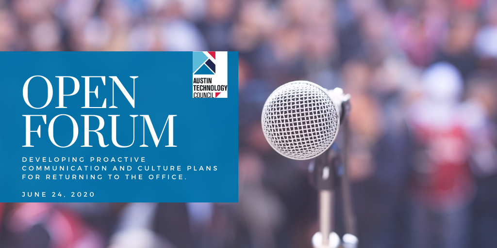 Open Forum: Proactive Comms & Culture Plans for Returning to the Office Banner