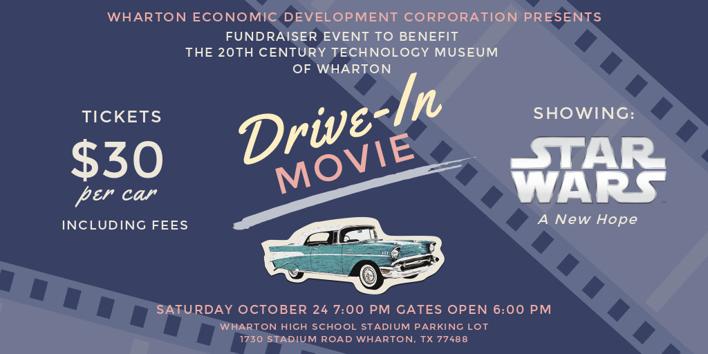 DriveIn Movie Fundraiser Buy Tickets in Wharton Ticketbud