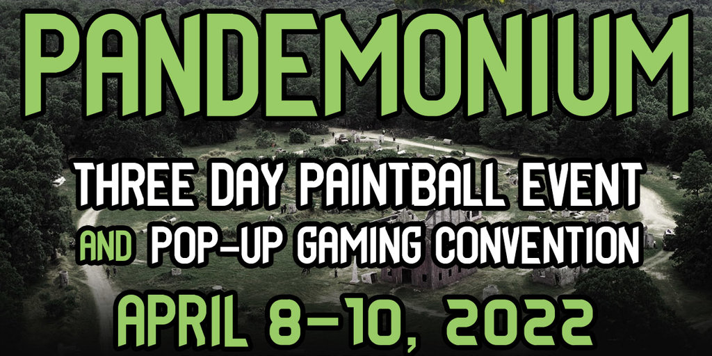 Pandemonium! Scenario Paintball Adventure!  Banner