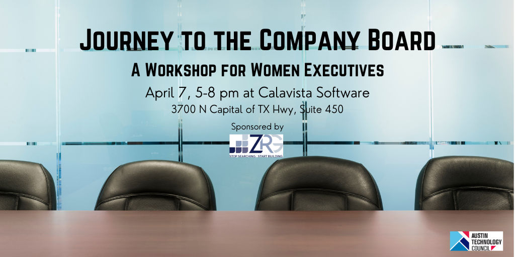 Journey to the Company Board: A Workshop for Women Executives Banner