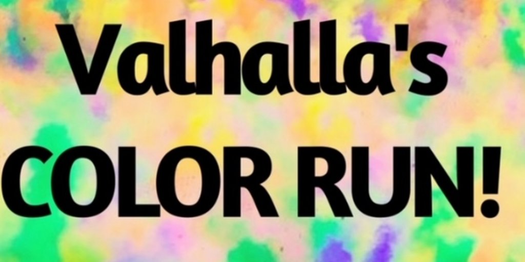 Valhalla Schools PTA Color Run 2026 Banner