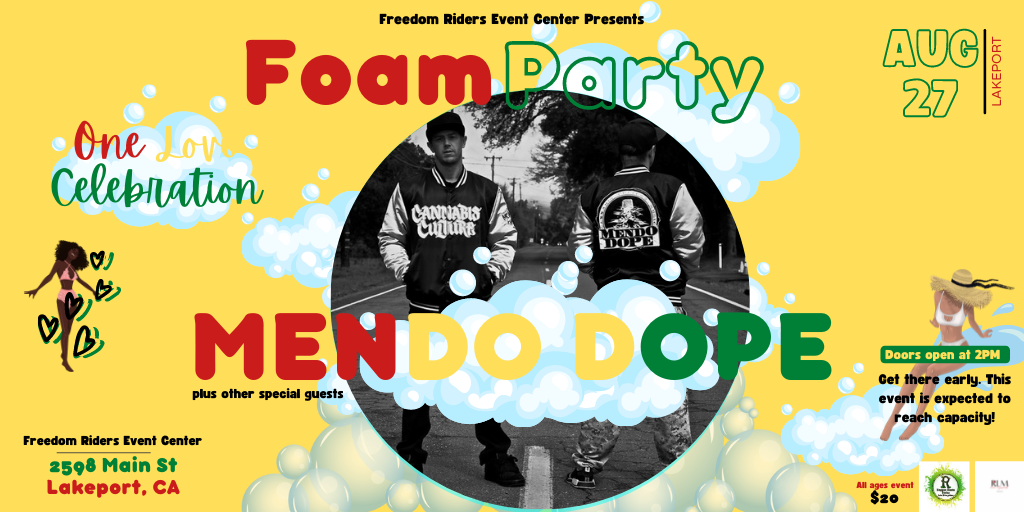 One Love Celebration FOAM PARTY Banner