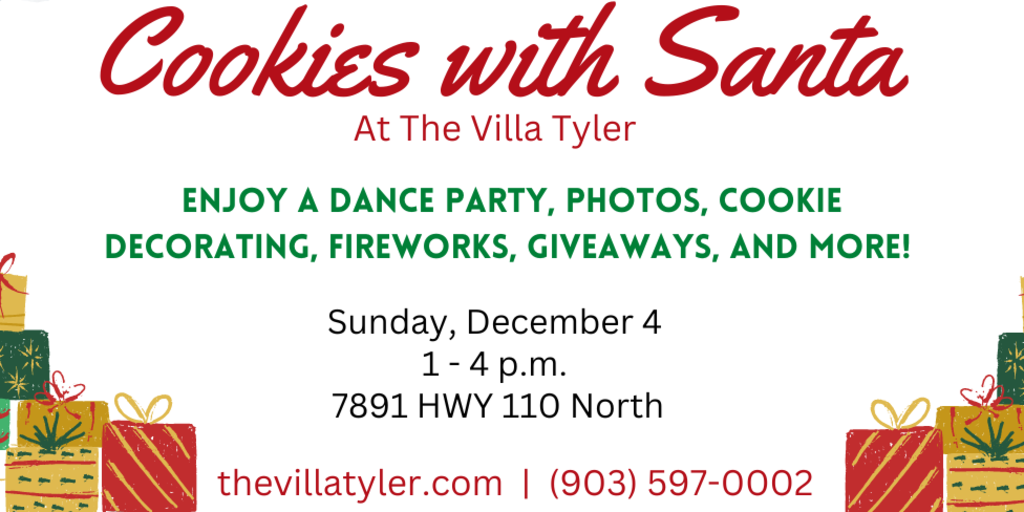 Cookies with Santa Banner