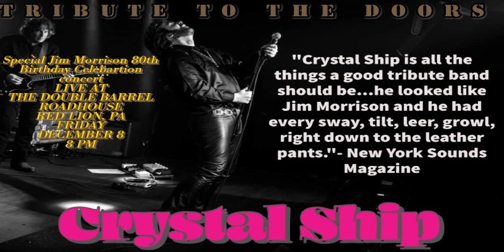 CRYSTAL SHIP A Tribute to The Doors Buy Tickets in Red Lion Ticketbud
