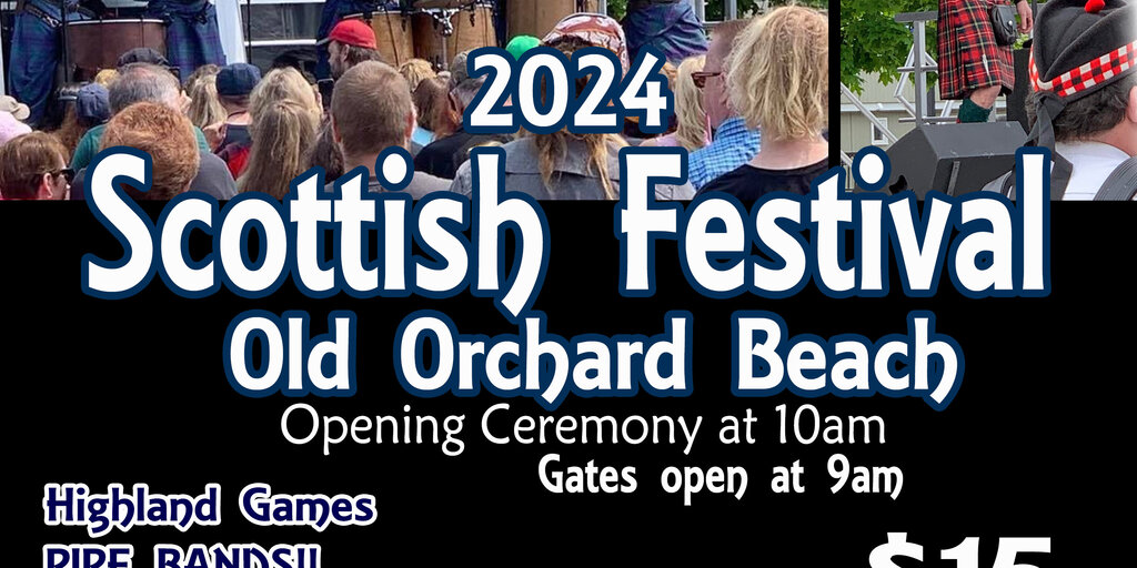 2024 Scottish Festival at Old Orchard Beach Banner