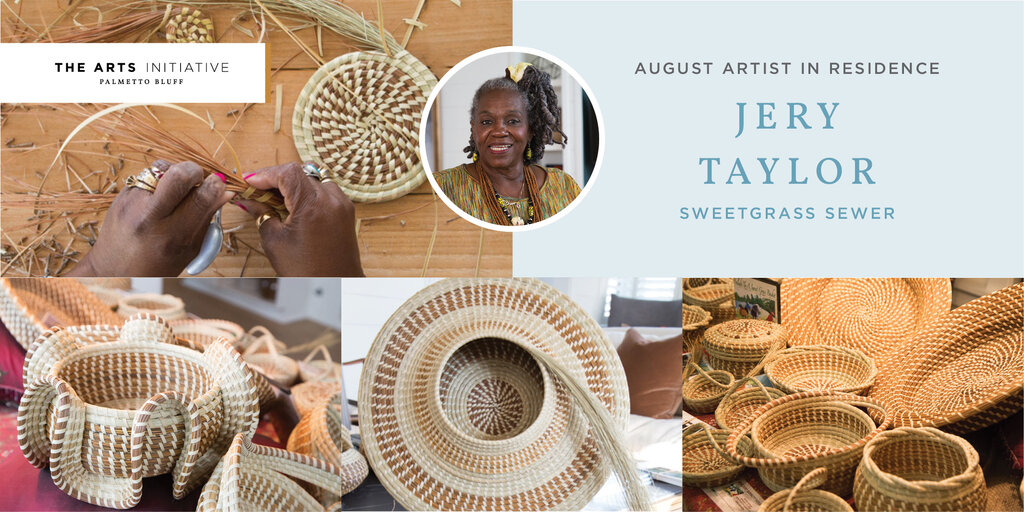 Jery Taylor - Sweetgrass Summer Series - August Artist in Residence Banner