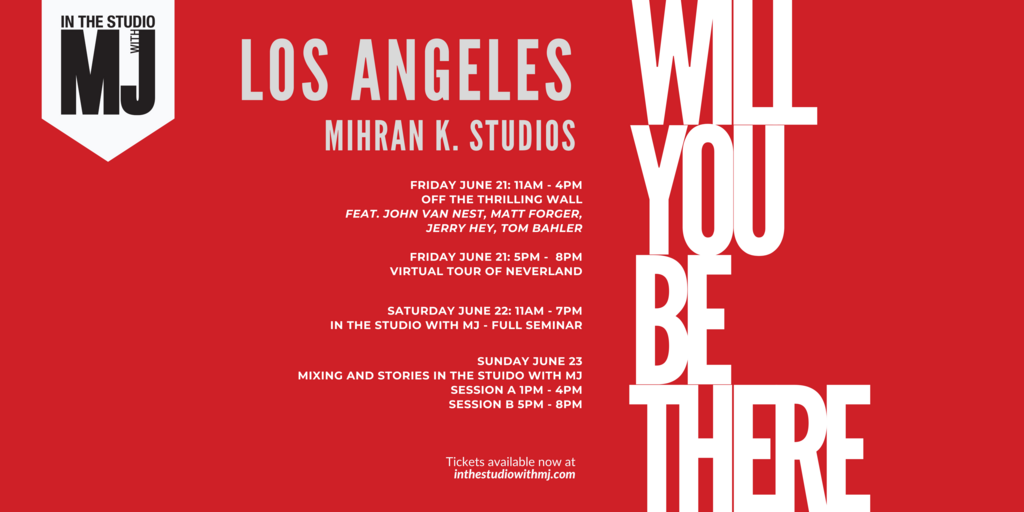 In The Studio With MJ - LA 2024 Banner