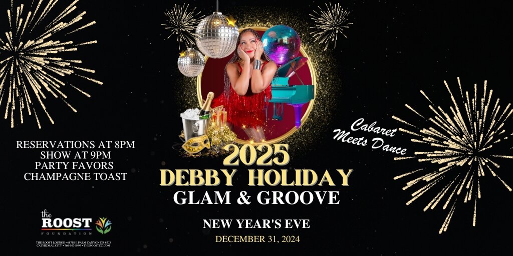 NYE Glam & Groove with Debby Holiday  Banner