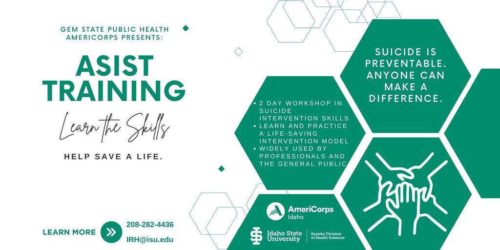 ASIST- Training for Suicide Intervention and Prevention Banner