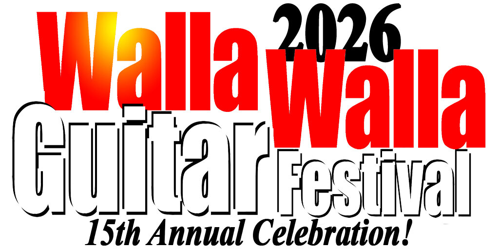 15th annual Walla Walla Guitar Festival Banner