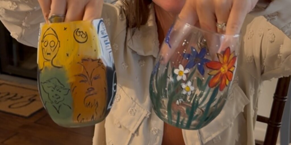 Sip, Swirl, & Style: Wine Glass Painting Night at Spring Creek Cottage Banner