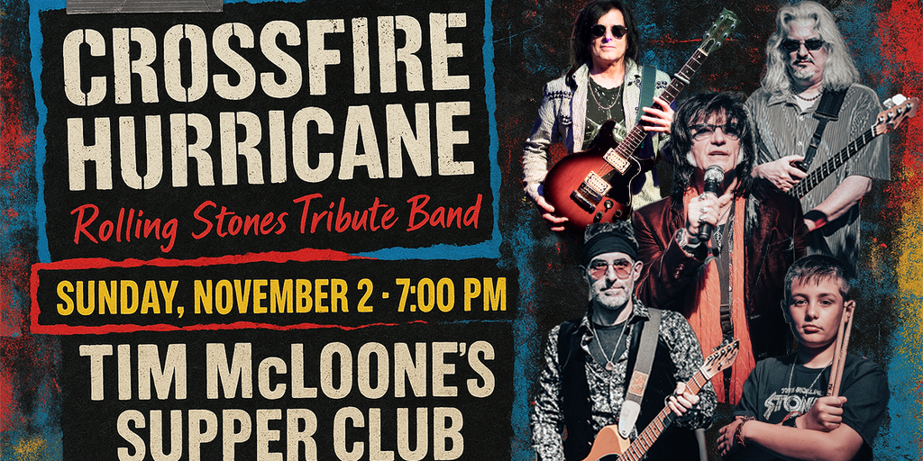 CROSSFIRE HURRICANE: Rolling Stones Tribute Band Banner