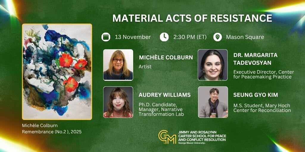 MATERIAL ACTS OF RESISTANCE: MICHÈLE COLBURN Banner
