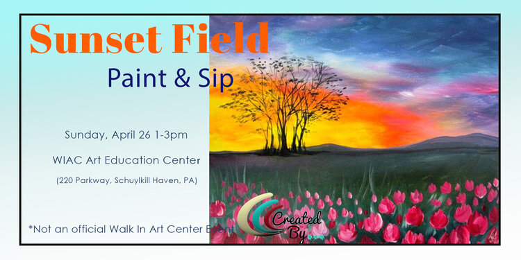 Sunset Field Paint and Sip