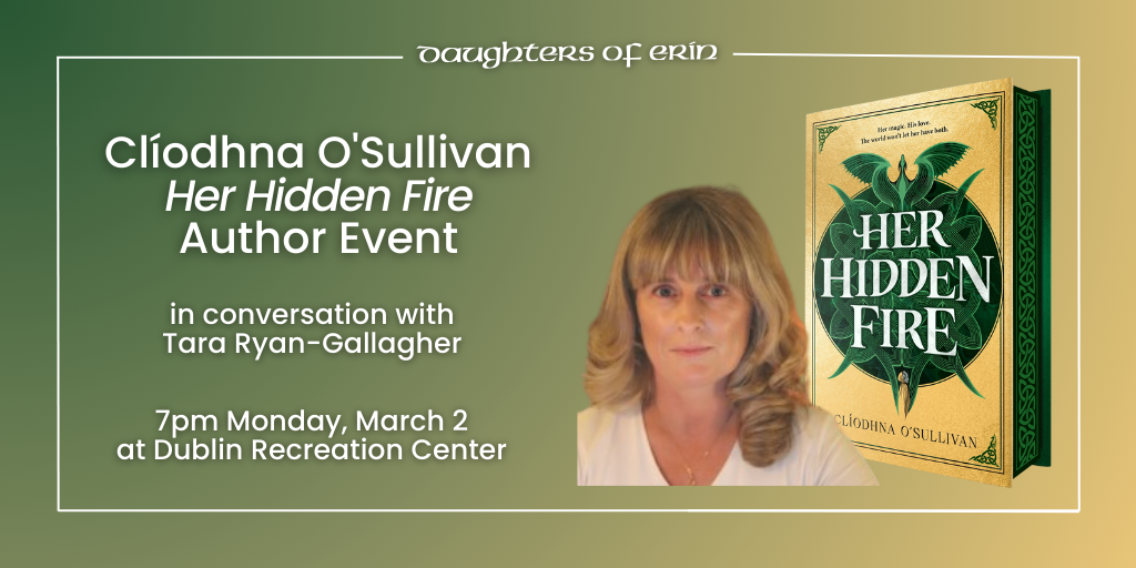 Author Event with Cliodhna O'Sullivan, Her Hidden Fire Banner