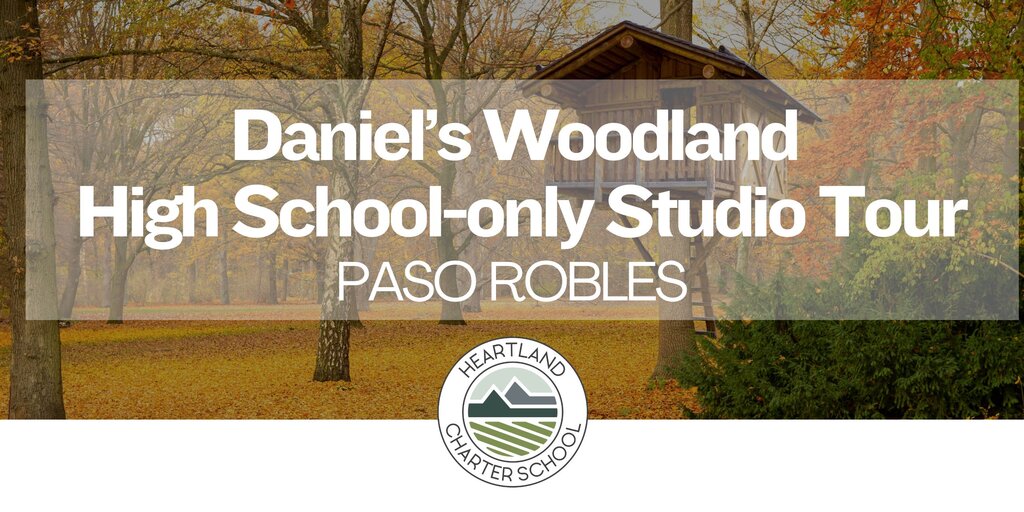 Daniel’s Woodland Studio Tour- Heartland Charter School Banner