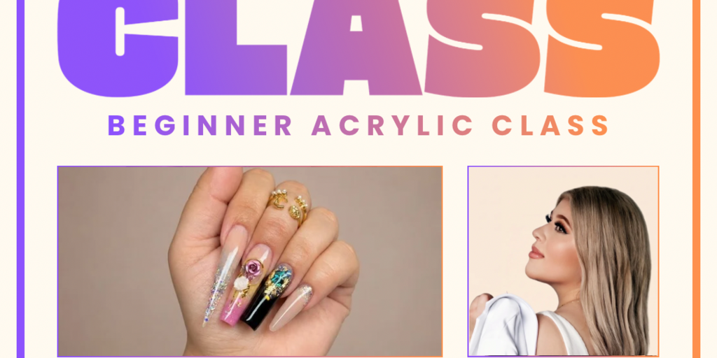 Beginner acrylic class  Banner