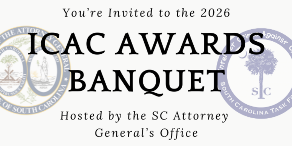 SC ICAC Task Force Awards Banquet Dinner Banner