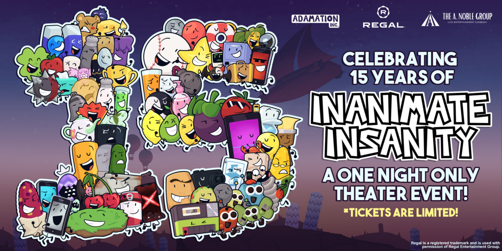 Inanimate Insanity: Celebrating 15 Years! -  Portland, OR - Regal Fox Tower Banner