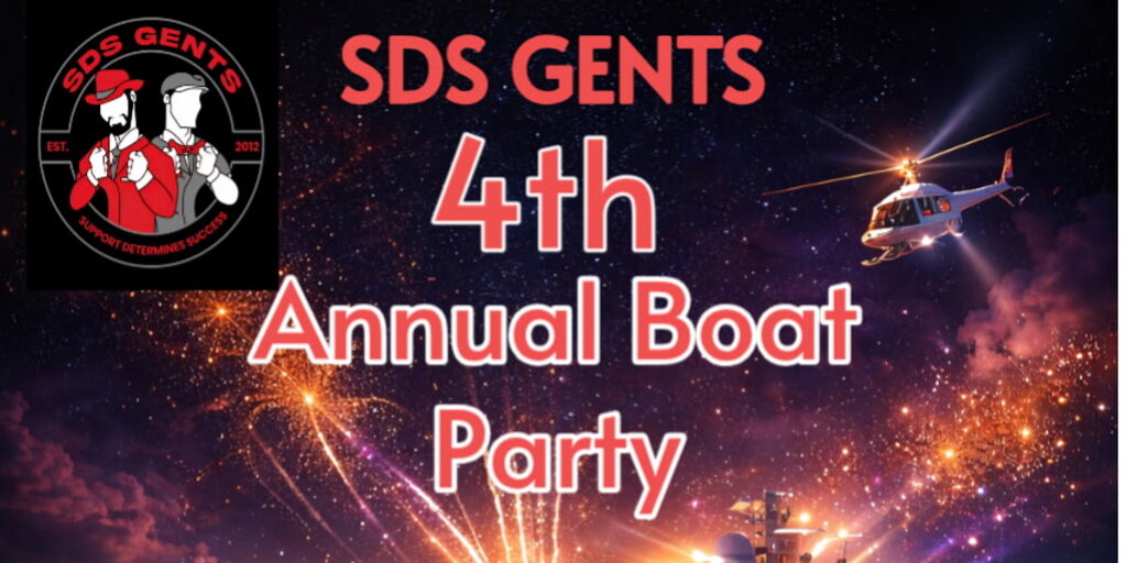 SDS Gents 4th Annual Boat Party Banner
