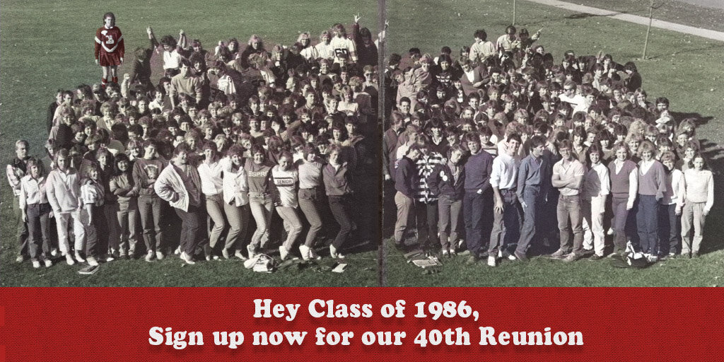 JHS Class of 1986 - 40th Reunion Banner