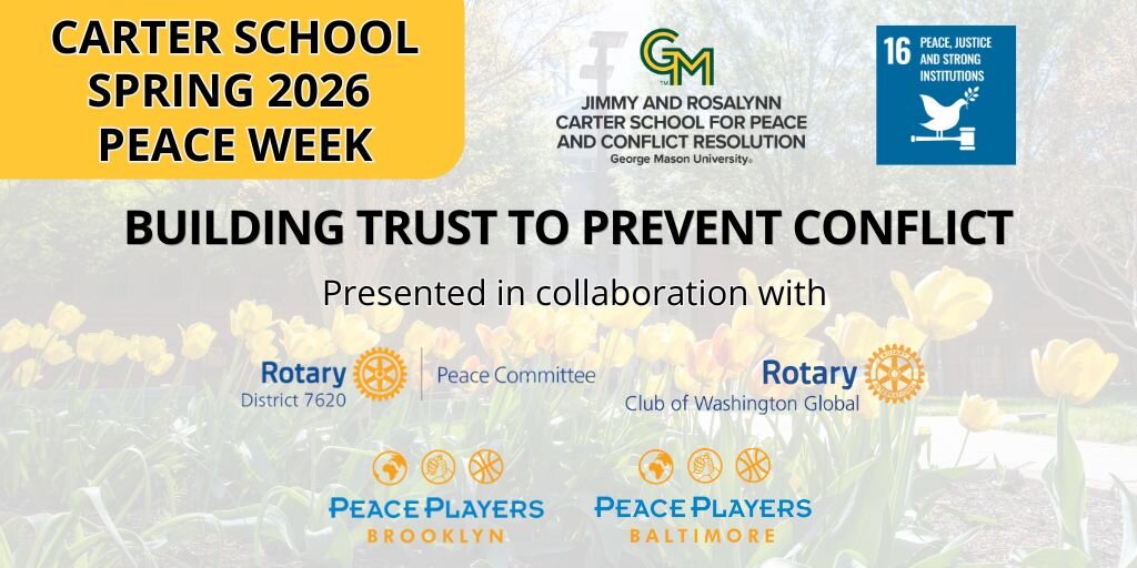 Building Trust to Prevent Conflict  Banner