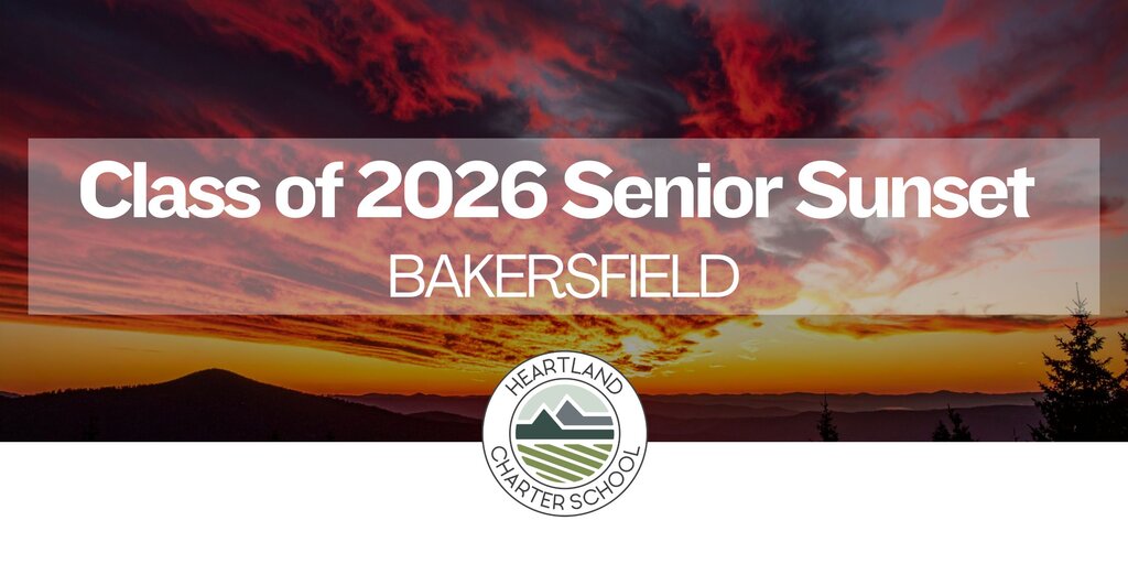 Class of 2026 Senior Sunset - Heartland Charter School Banner
