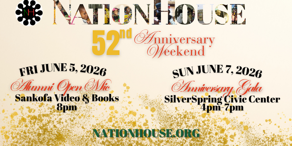 NationHouse 52nd Anniversary Weekend Banner